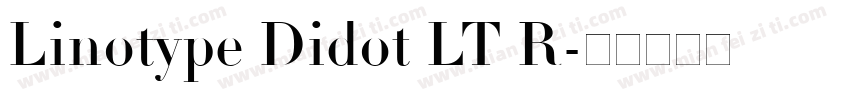 Linotype Didot LT R字体转换